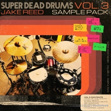 Jake Reed Super Dead Drums Vol.3 Bundle WAV Synth Presets