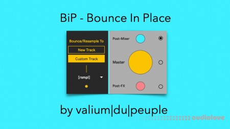 Valiumdupeuple BiP (bounce in place in Ableton Live!) m4l device Max for Live