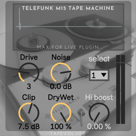 PastToFutureReverbs TELEFUNK M15 Tape Machine Plugin for Ableton Live! Max for Live