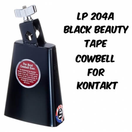 PastToFutureReverbs LP 204A Black Beauty Tape Cowbell For Kontakt! KONTAKT