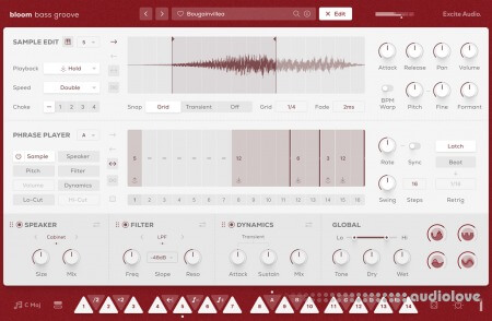 Excite Audio Bloom Bass Groove v1.2.0 WiN MacOSX