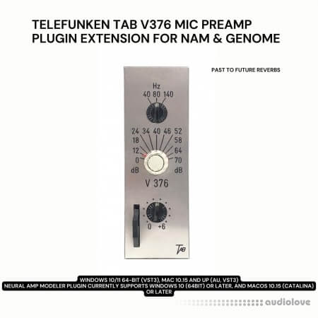 PastToFutureReverbs Telefunken Tab V376 Micpreamp Plugin Extension