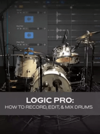 Groove3 Logic Pro: How to Record Edit and Mix Drums TUTORiAL