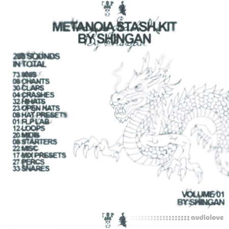 SHINGAN Metanoia Stash Kit WAV MiDi Synth Presets DAW Templates