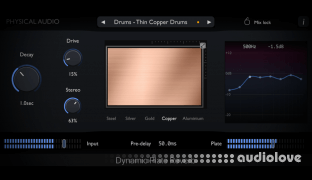Physical Audio Dynamic Plate Reverb