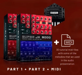 Ultimate X Sounds SUPER JX 9000 PART 1 + PART 2 + MiDi for Access VIrus Ti