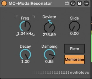 Ned Rush Multi-Channel Modal Resonator Max For Live Device