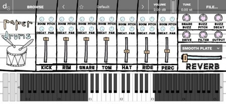 Decent Samples Paper Drums by Dylan Kidd (Decent Sampler)