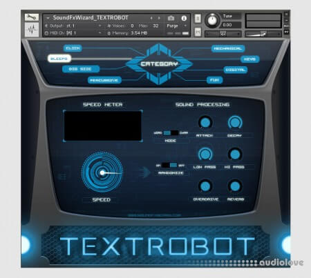 SoundFxWizard TEXTROBOT