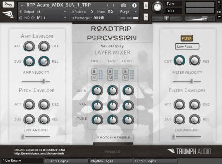 Triumph Audio Roadtrip Percussion