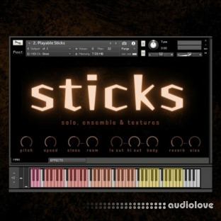 Pssst Instruments Sticks: Solo Ensemble and Textures