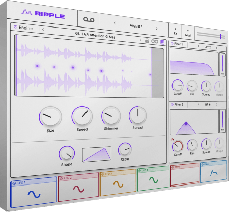 Cymatics RIPPLE Granular Texture Engine