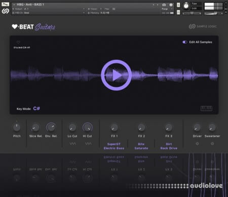 Sample Logic HeartBeat Guitars