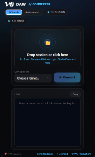WG DAW Converter