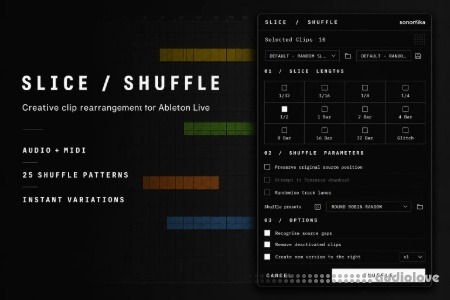 Sonomika Slice and Shuffle Ableton Live Extension